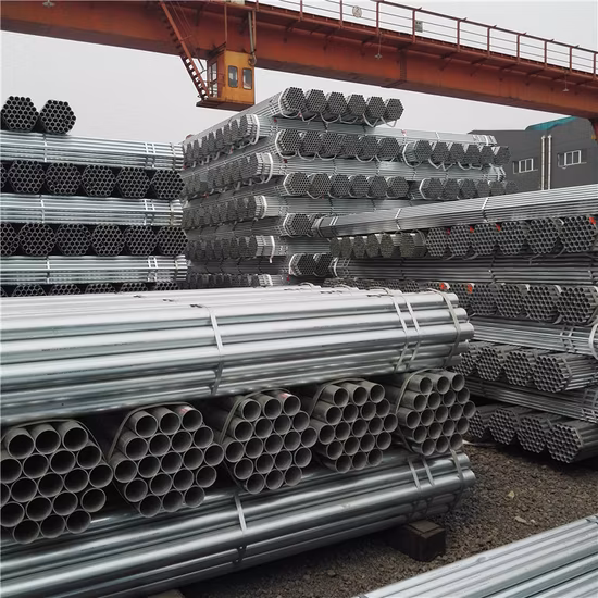 High Quality Q235 Q345 4inch Hot DIP Galvanized Round Steel Pipe Gi Pipe Pre Galvanized Steel Tube