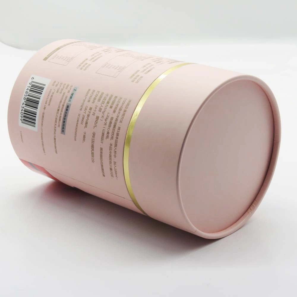 Custom Round Gift Tea Candle Cosmetic Packing Deodorant Stick Lip Balm Lipstick Packaging Cylinder Push up Kraft Paper Cardboard Paper Box Paper Tube