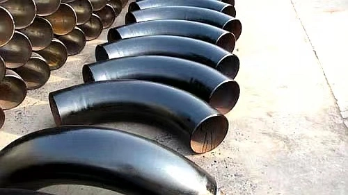  Curva de tubo de aço carbono sem costura DN80 3 polegadas;  Sch40